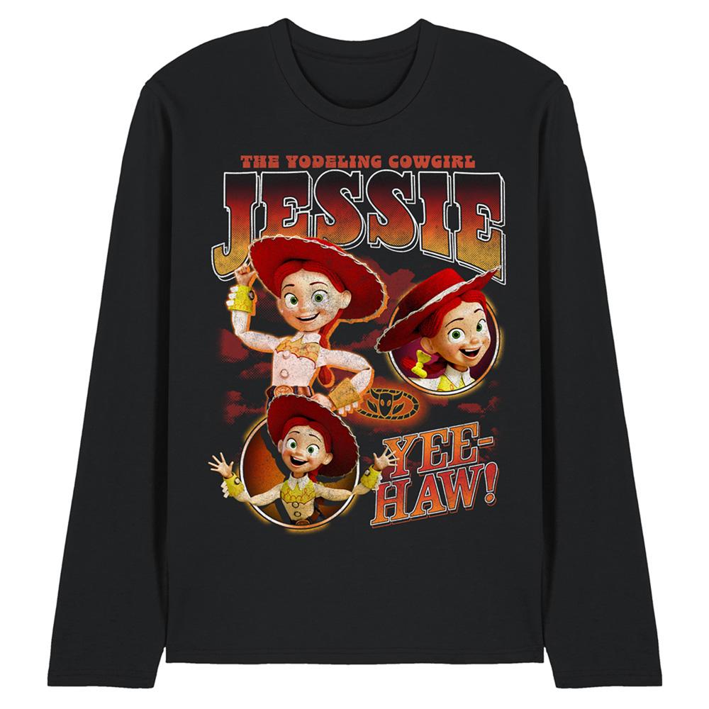 Black - Front - Toy Story Unisex Adult Jessie Homage Long-Sleeved T-Shirt