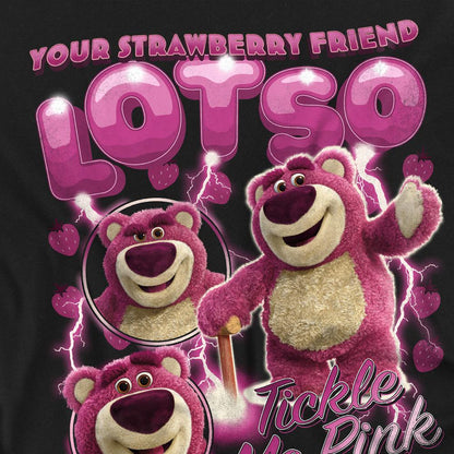 Black - Back - Toy Story Unisex Adult Strawberry Lotso Homage Long-Sleeved T-Shirt
