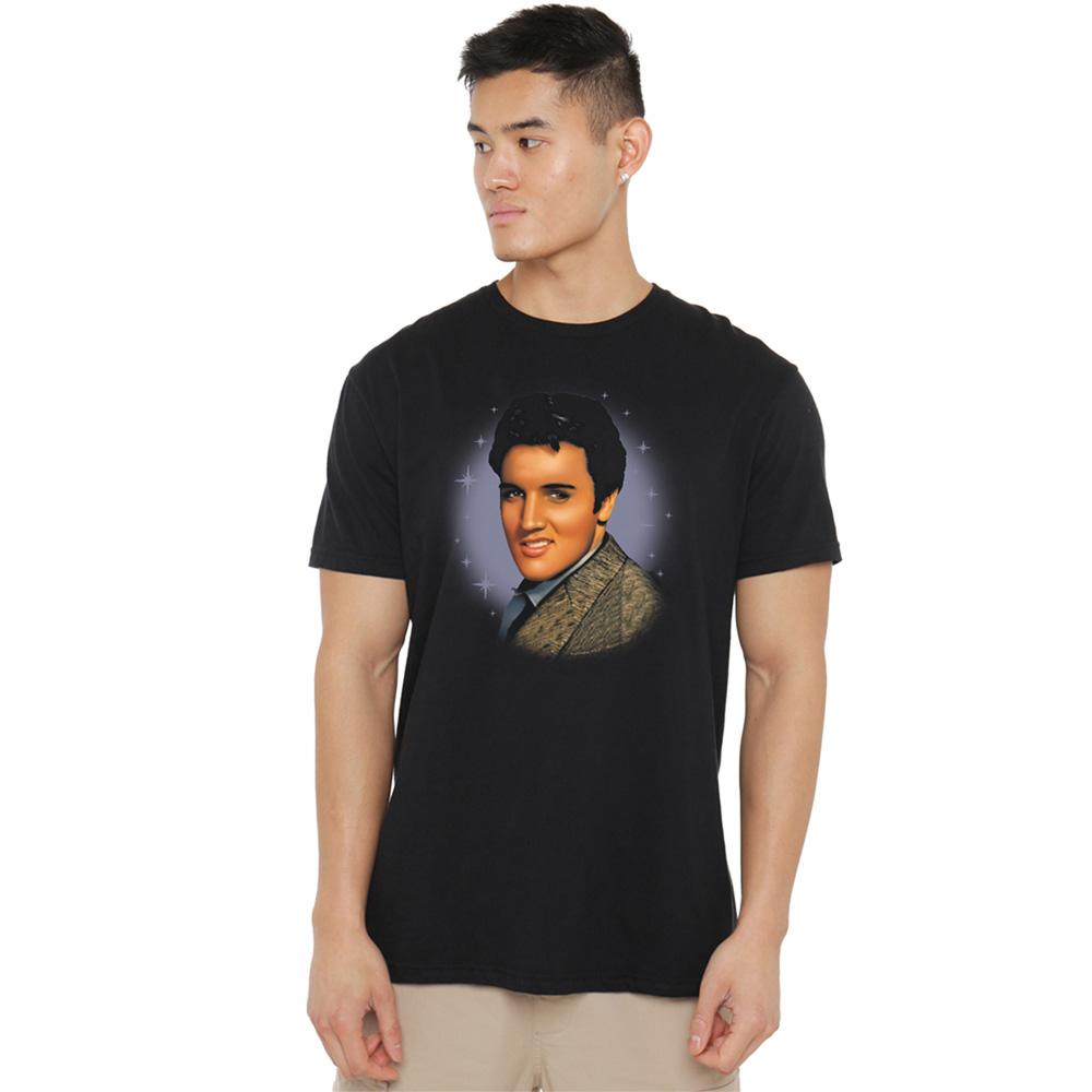 Black - Back - Elvis Presley Unisex Adult Starlite T-Shirt