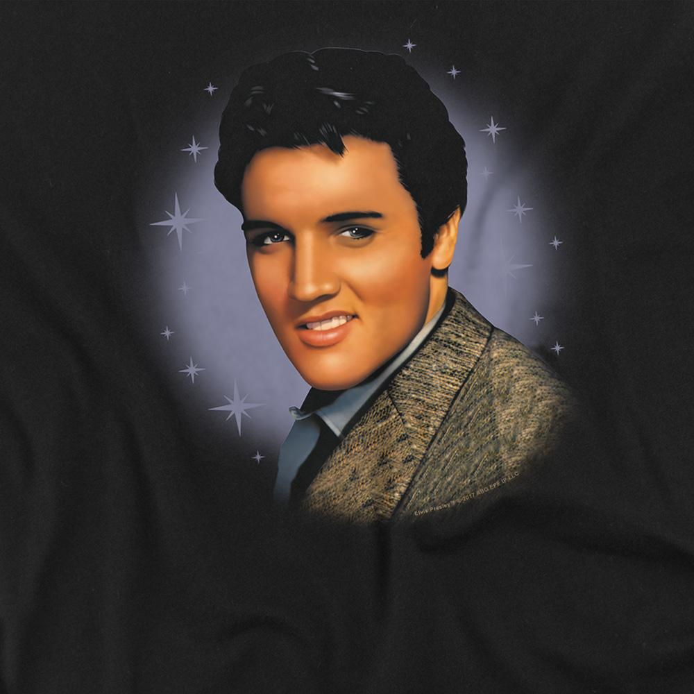 Black - Side - Elvis Presley Unisex Adult Starlite T-Shirt