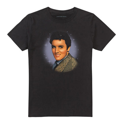 Black - Front - Elvis Presley Unisex Adult Starlite T-Shirt