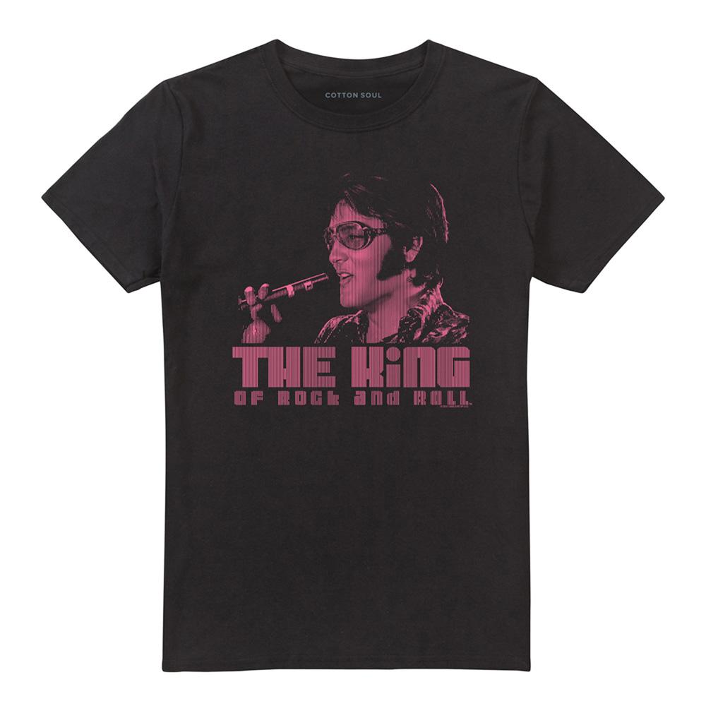 Black - Front - Elvis Presley Unisex Adult The King T-Shirt