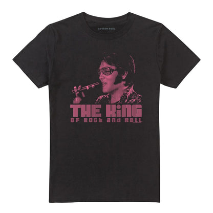 Black - Front - Elvis Presley Unisex Adult The King T-Shirt