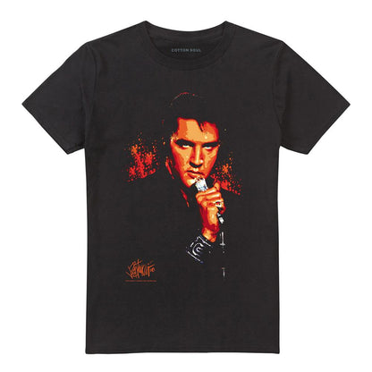 Black - Front - Elvis Presley Unisex Adult Trouble T-Shirt