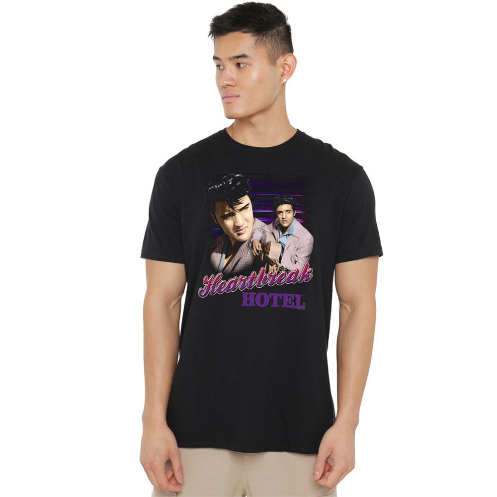 Black - Back - Elvis Presley Unisex Adult Heartbreak Hotel T-Shirt