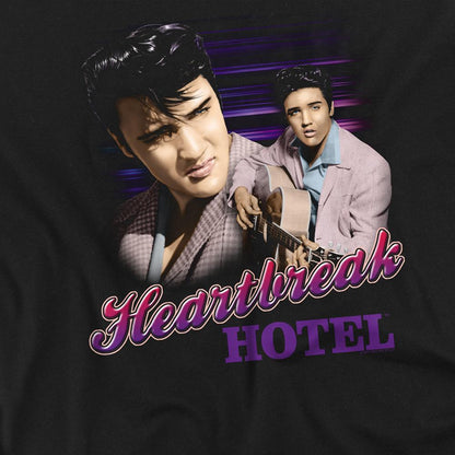 Black - Side - Elvis Presley Unisex Adult Heartbreak Hotel T-Shirt
