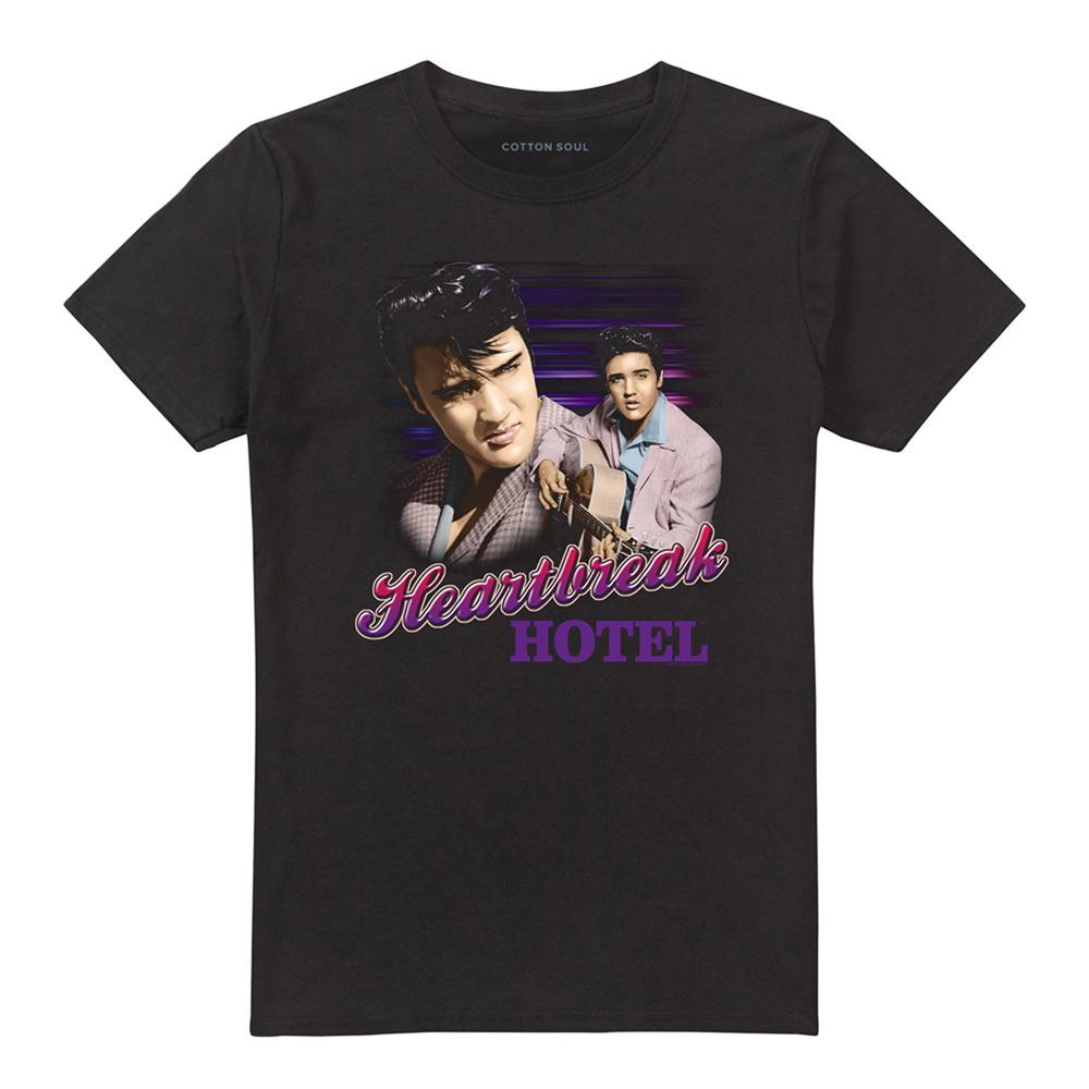 Black - Front - Elvis Presley Unisex Adult Heartbreak Hotel T-Shirt
