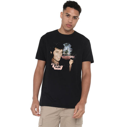 Black - Back - Elvis Presley Unisex Adult Home Sweet Home T-Shirt