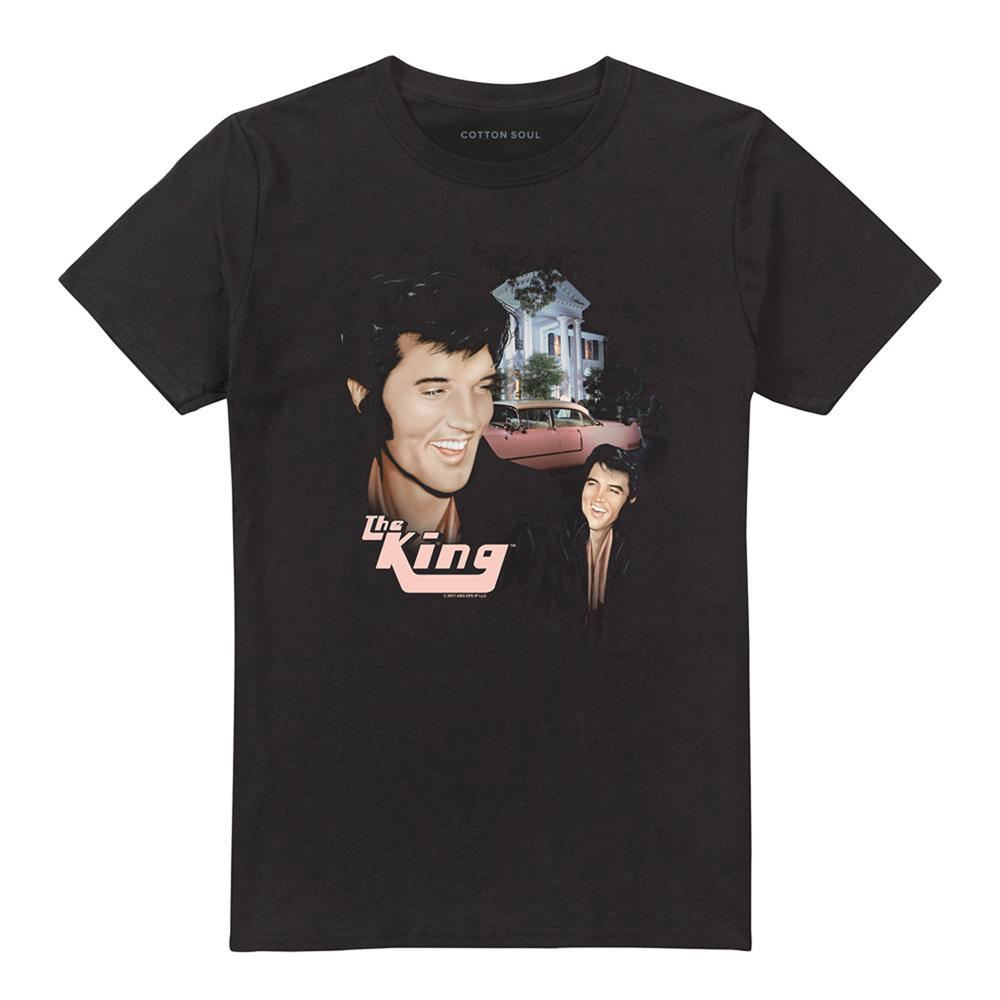 Black - Front - Elvis Presley Unisex Adult Home Sweet Home T-Shirt