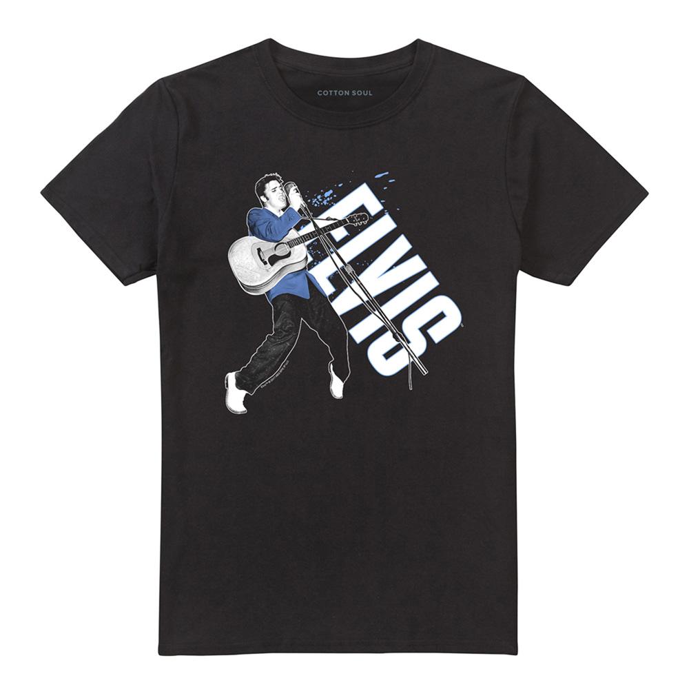 Black - Front - Elvis Presley Unisex Adult On His Toes T-Shirt