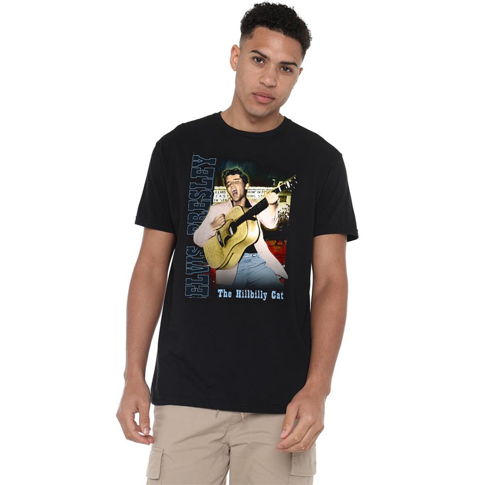 Black - Back - Elvis Presley Unisex Adult Memphis T-Shirt