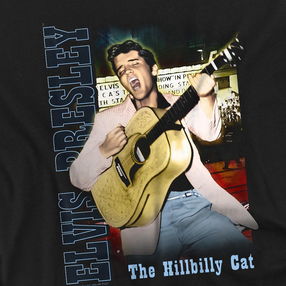 Black - Side - Elvis Presley Unisex Adult Memphis T-Shirt