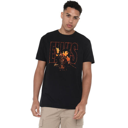 Black - Back - Elvis Presley Unisex Adult Take My Hand T-Shirt