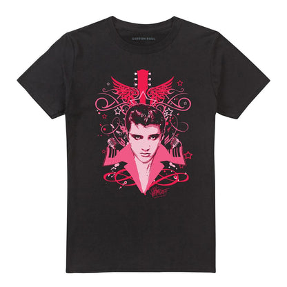 Black - Front - Elvis Presley Unisex Adult Lets Face It T-Shirt