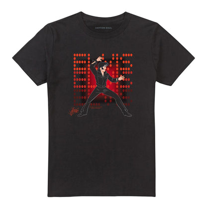 Black - Front - Elvis Presley Unisex Adult 69 Anime T-Shirt