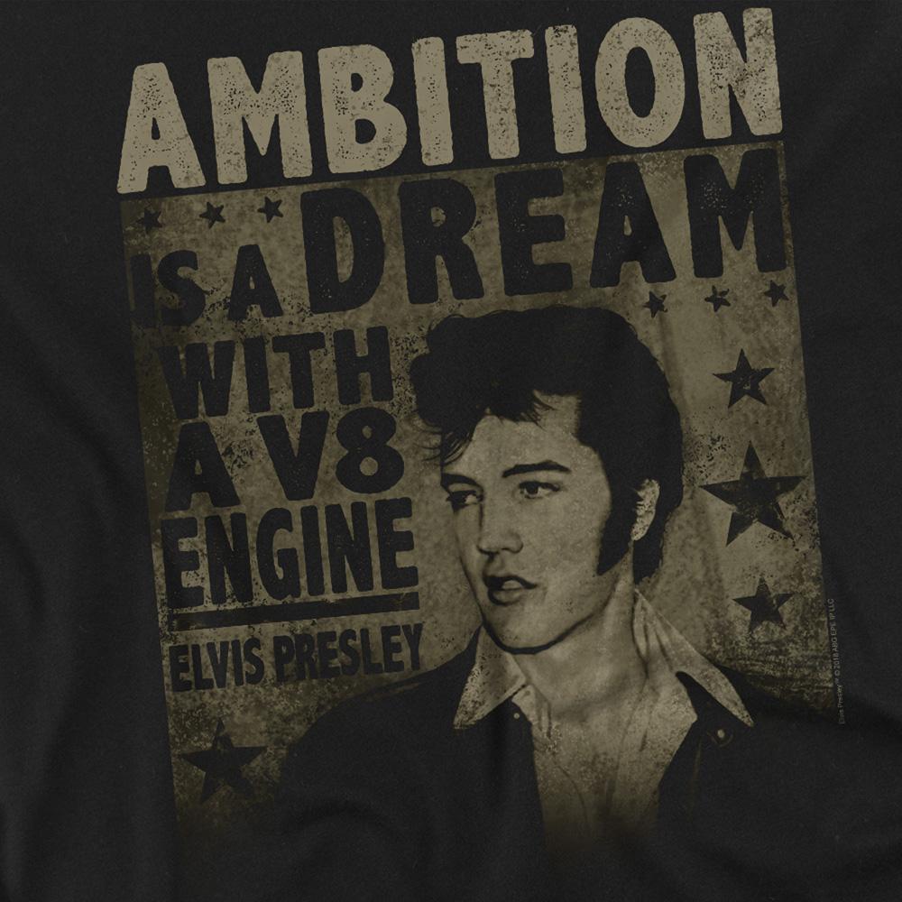 Black - Side - Elvis Unisex Adult Ambition T-Shirt