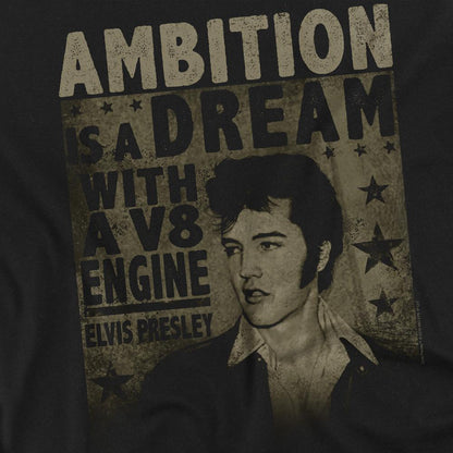Black - Side - Elvis Unisex Adult Ambition T-Shirt