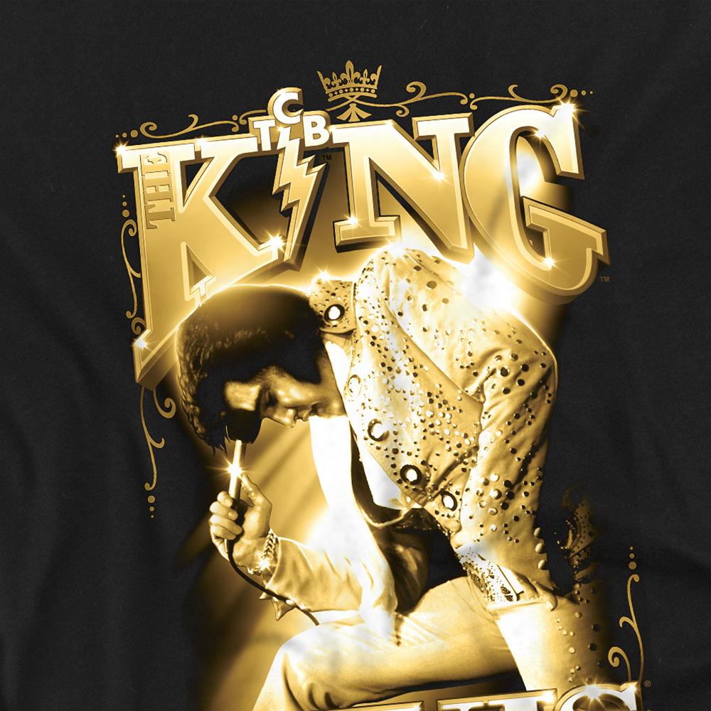 Black - Side - Elvis Presley Childrens-Kids The King T-Shirt