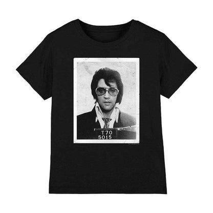 Black - Front - Elvis Presley Childrens-Kids Framed T-Shirt
