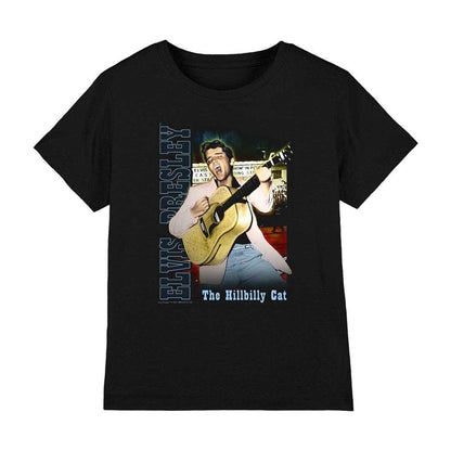 Black - Front - Elvis Presley Childrens-Kids Memphis T-Shirt