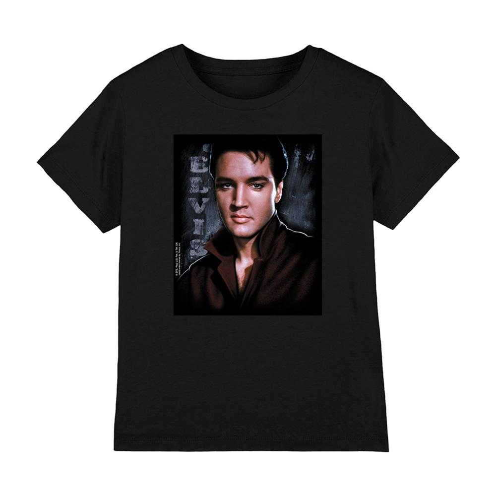 Black - Front - Elvis Presley Childrens-Kids Tough T-Shirt