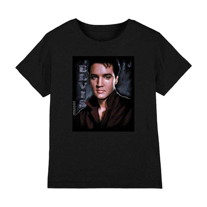 Black - Front - Elvis Presley Childrens-Kids Tough T-Shirt