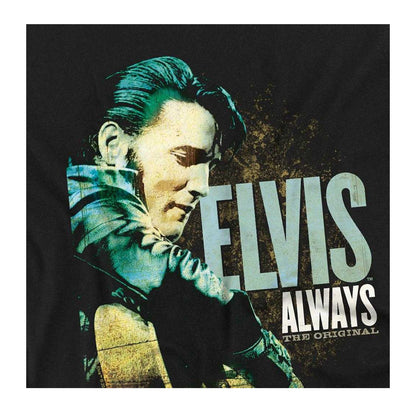 Black - Side - Elvis Presley Childrens-Kids Always The Original T-Shirt
