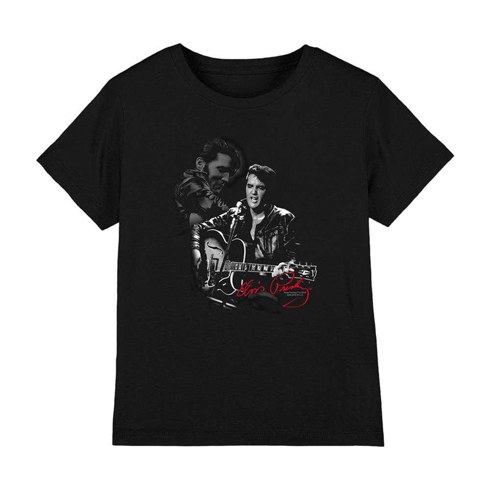 Black - Front - Elvis Presley Childrens-Kids Show Stopper T-Shirt