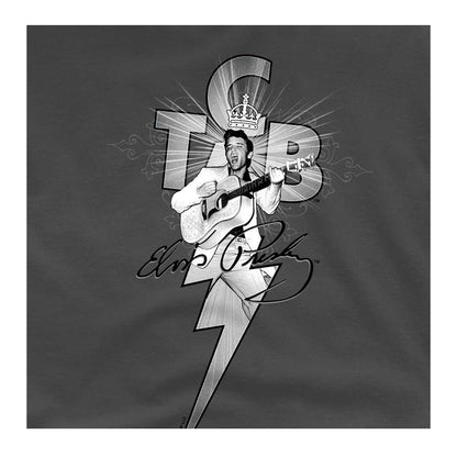 Charcoal - Side - Elvis Presley Childrens-Kids TCB Ornate T-Shirt