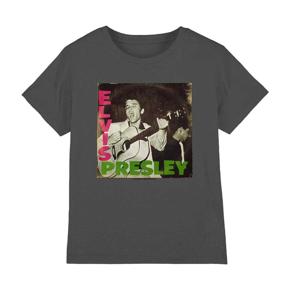 Charcoal - Front - Elvis Childrens-Kids First Lp T-Shirt