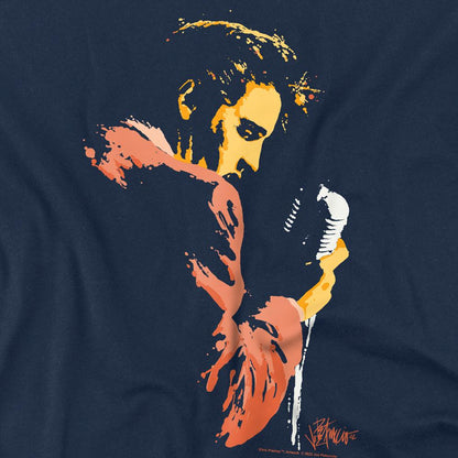 Navy - Side - Elvis Presley Unisex Adult Early Elvis Presley T-Shirt
