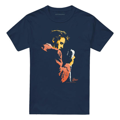 Navy - Front - Elvis Presley Unisex Adult Early Elvis Presley T-Shirt
