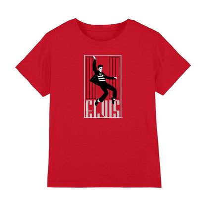 Red - Front - Elvis Presley Childrens-Kids One Jailhouse T-Shirt