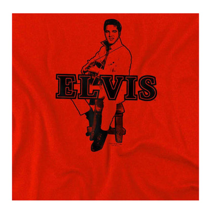 Red - Side - Elvis Presley Childrens-Kids Jamming T-Shirt