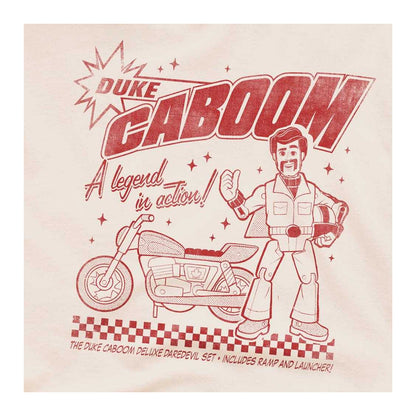 Natural - Side - Toy Story Unisex Adult Duke Caboom Retro T-Shirt