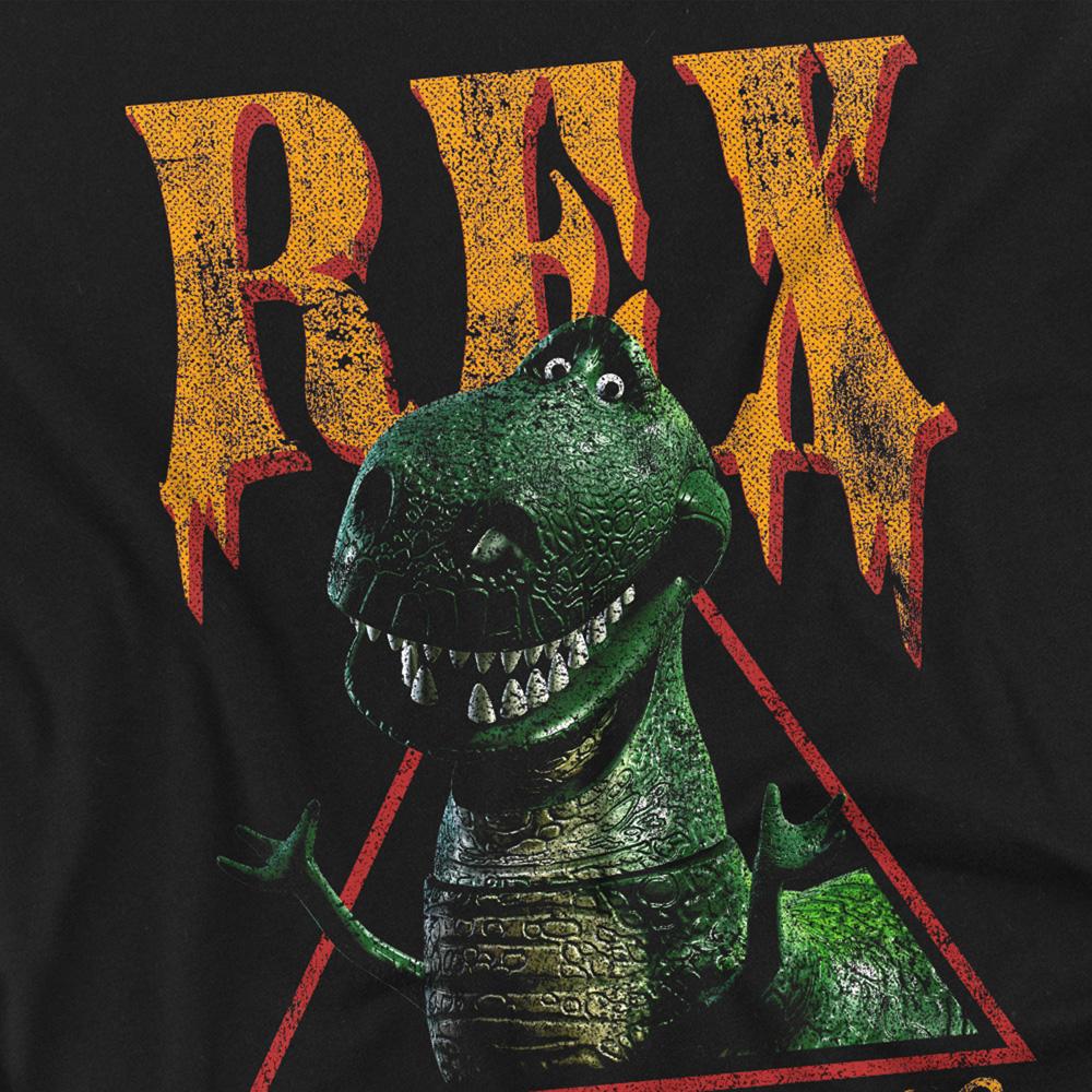 Black - Side - Toy Story Unisex Adult Fear Me Rex T-Shirt