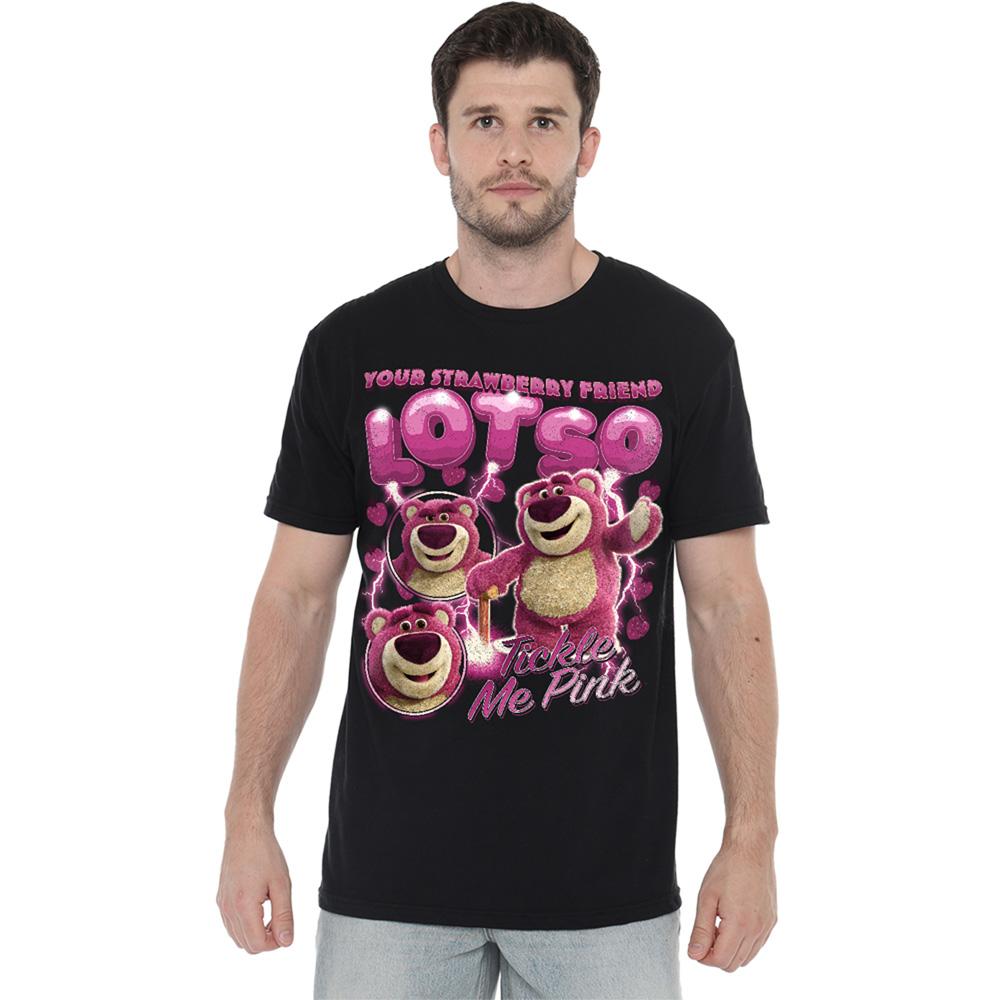 Black - Lifestyle - Toy Story Unisex Adult Strawberry Lotso Homage T-Shirt
