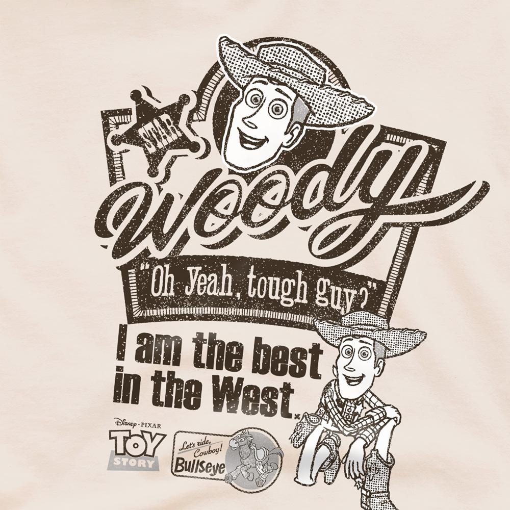 Natural - Side - Toy Story Unisex Adult Best In The West Woody T-Shirt