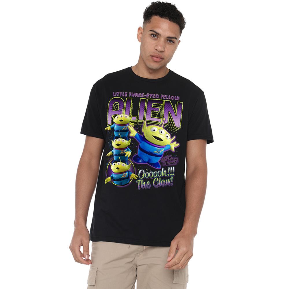 Black - Back - Toy Story Unisex Adult The Claw Aliens Homage T-Shirt
