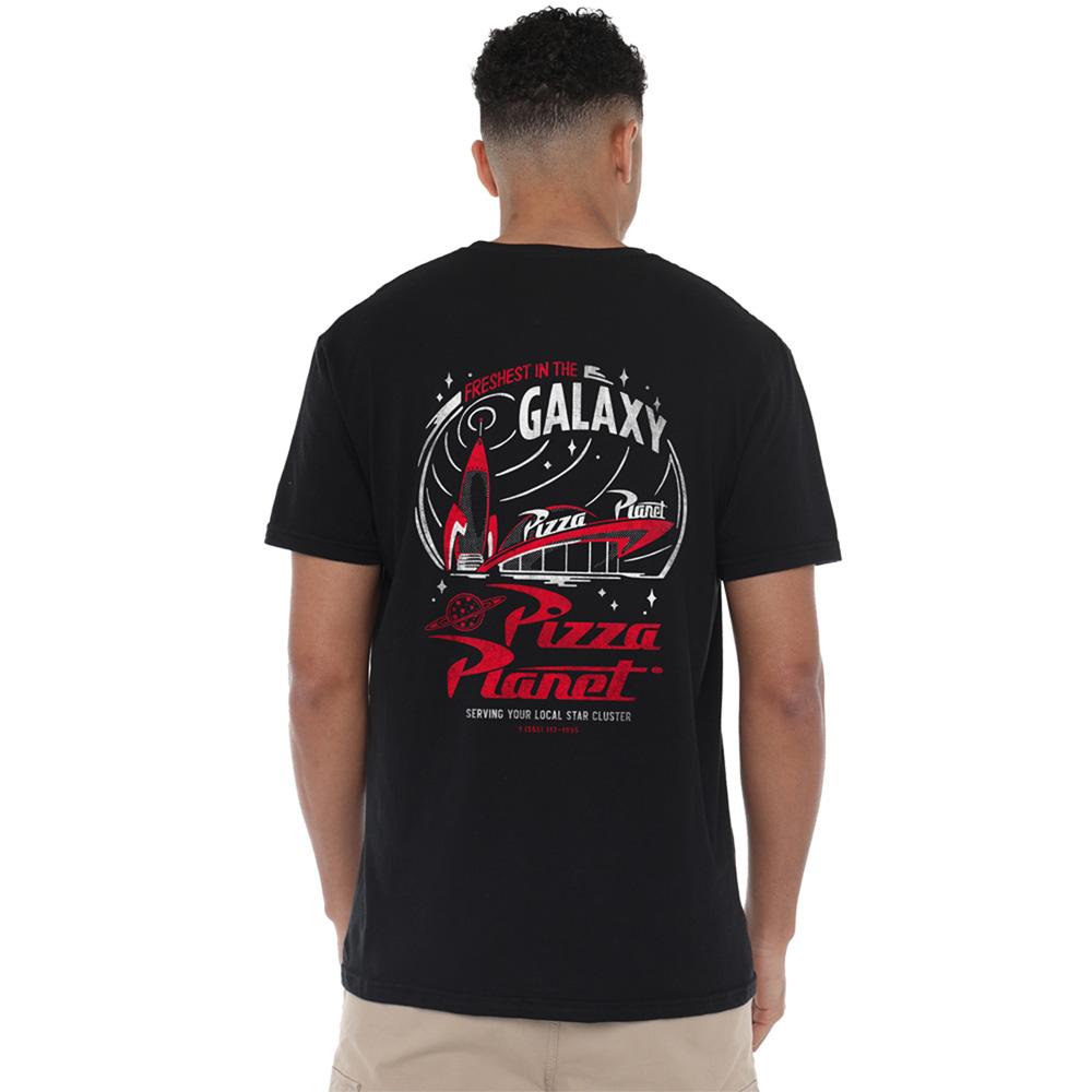 Black - Lifestyle - Toy Story Unisex Adult Pizza Planet Freshest Back Print T-Shirt