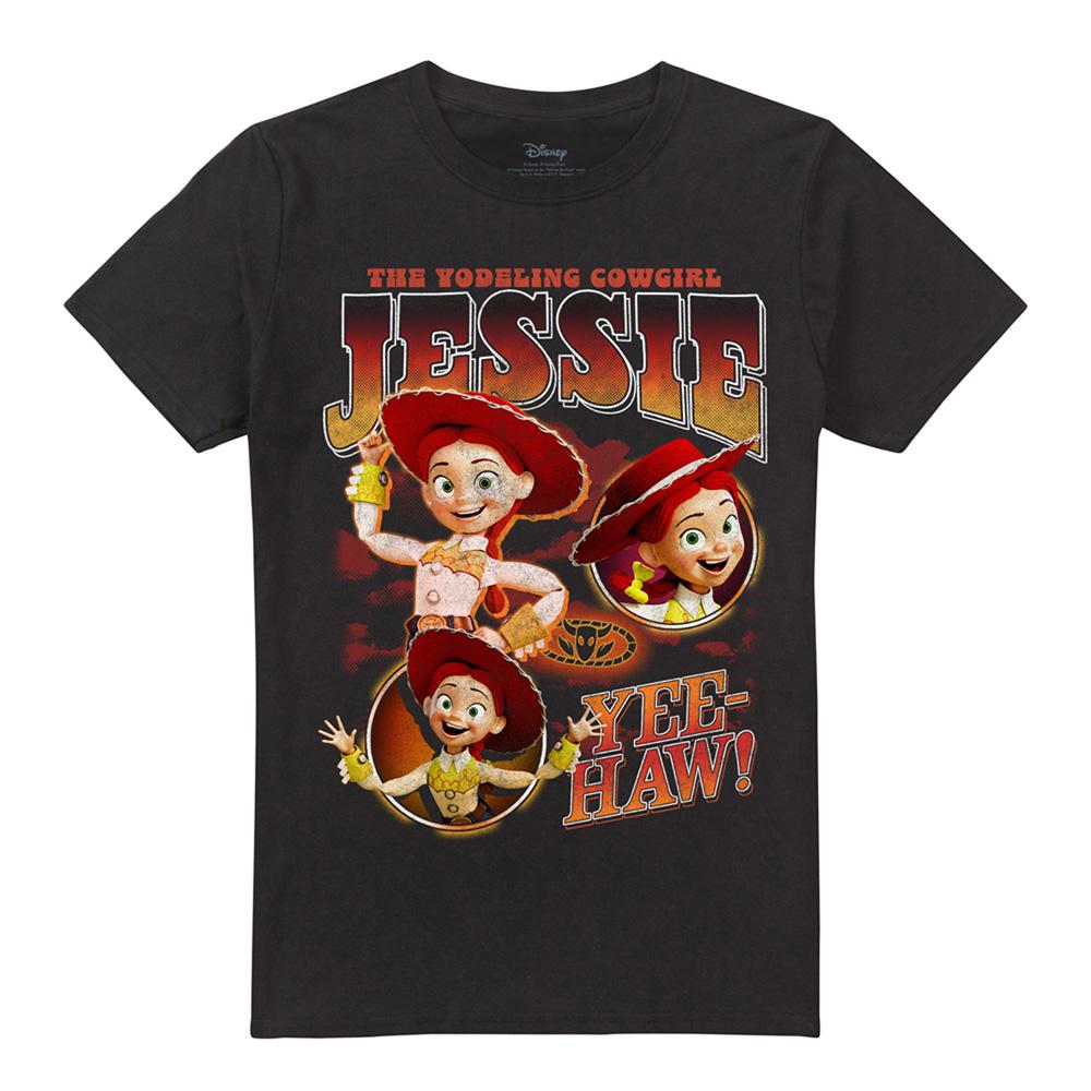 Black - Front - Toy Story Unisex Adult Cowgirl Jessie Homage T-Shirt