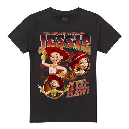 Black - Front - Toy Story Unisex Adult Cowgirl Jessie Homage T-Shirt