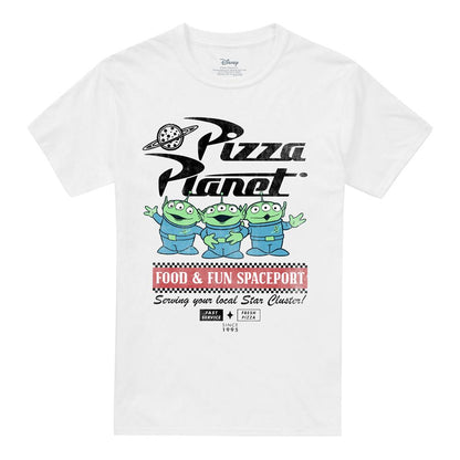 White - Front - Toy Story Unisex Adult Food Spaceport Aliens T-Shirt