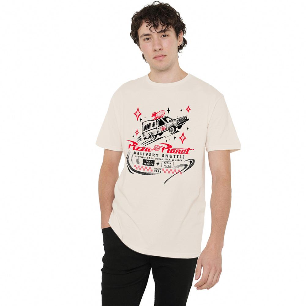 Natural - Lifestyle - Toy Story Unisex Adult Pizza Planet Delivery T-Shirt