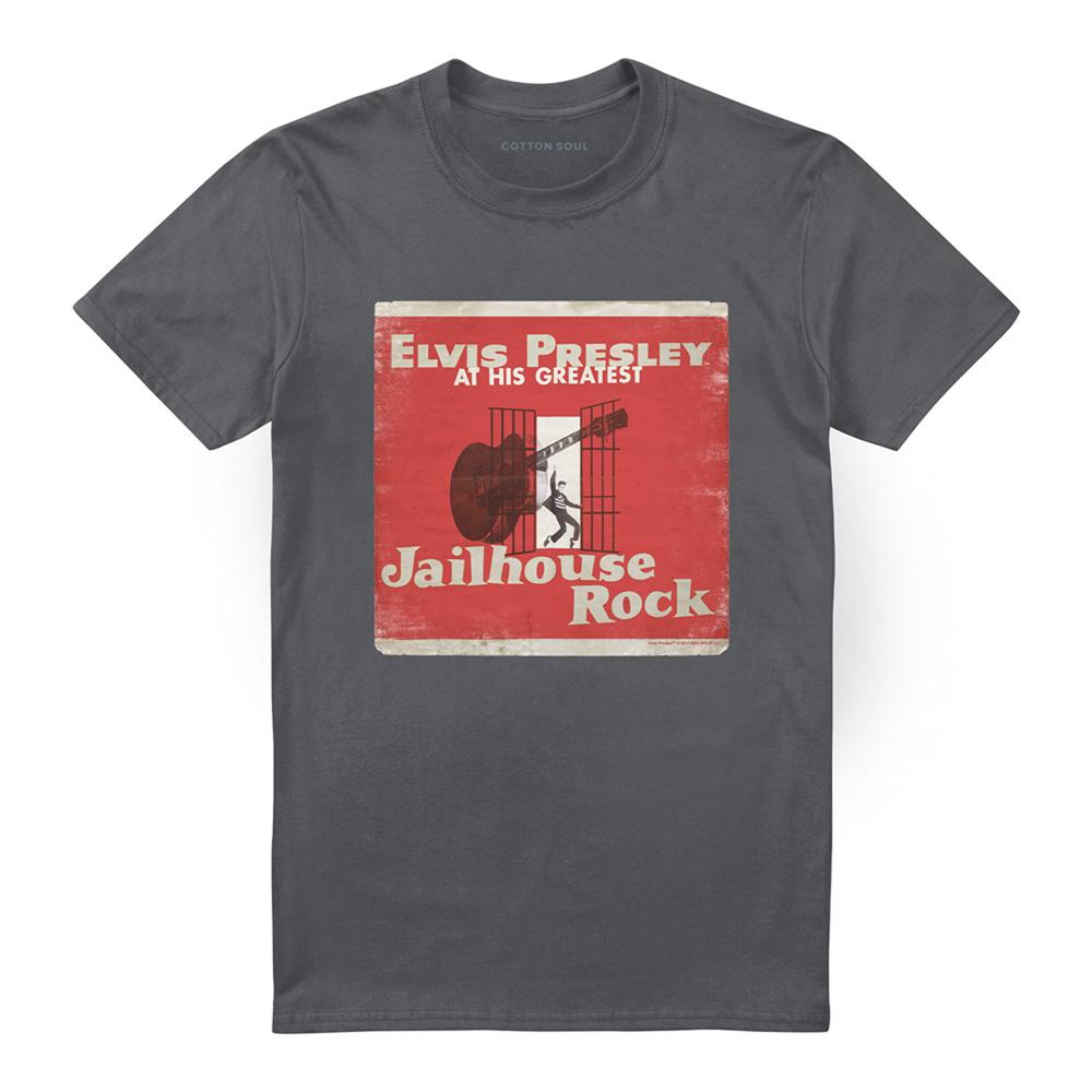 Charcoal - Front - Elvis Presley Unisex Adult Greatest T-Shirt