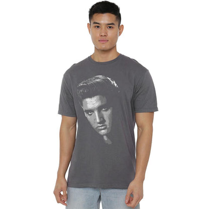 Charcoal - Back - Elvis Presley Unisex Adult American Idol T-Shirt