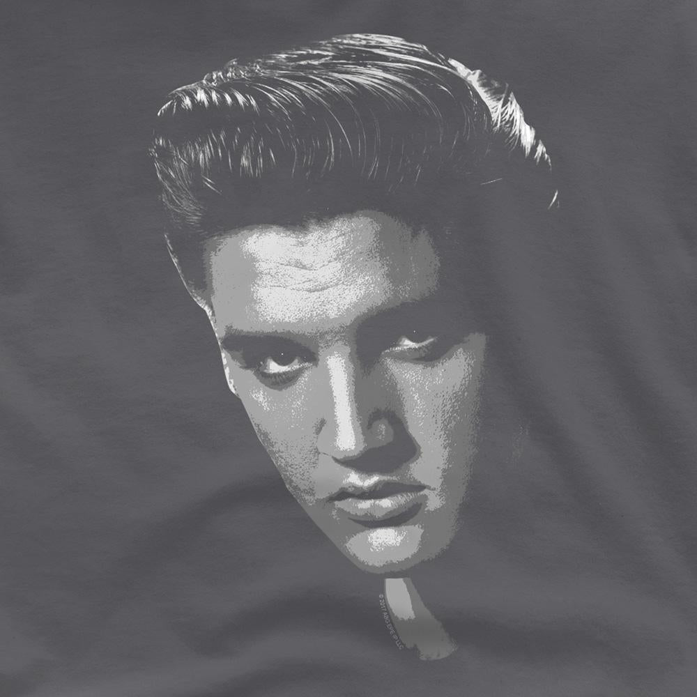 Charcoal - Side - Elvis Presley Unisex Adult American Idol T-Shirt