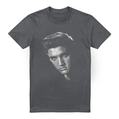 Charcoal - Front - Elvis Presley Unisex Adult American Idol T-Shirt