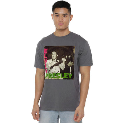 Charcoal - Back - Elvis Presley Unisex Adult First Lp T-Shirt