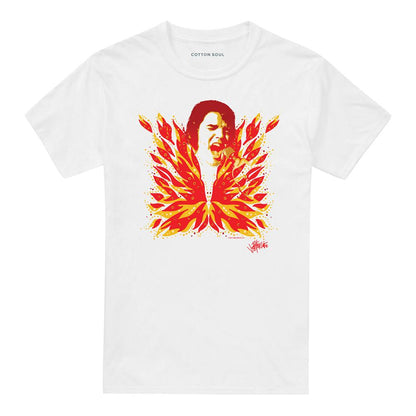 White - Front - Elvis Presley Unisex Adult His Latest Flame T-Shirt